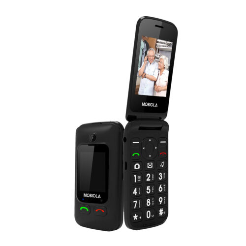 mobiola telefon dla seniora mb610 2g czarny z klapką
