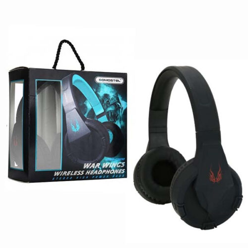 somostel słuchawki bluetooth nauszne ck08 bt 5.0 czarny stero sms-ck08