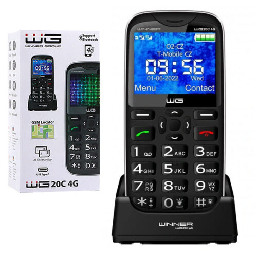 telefon winner group wg20c 4g czarny