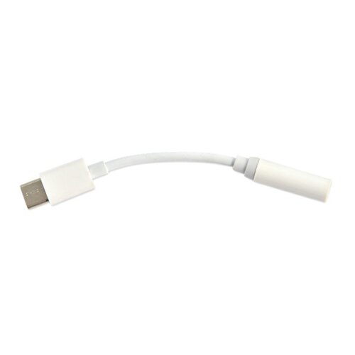 economy adapter słuchawek hf typ-c na jack 3,5 przejściówka biały