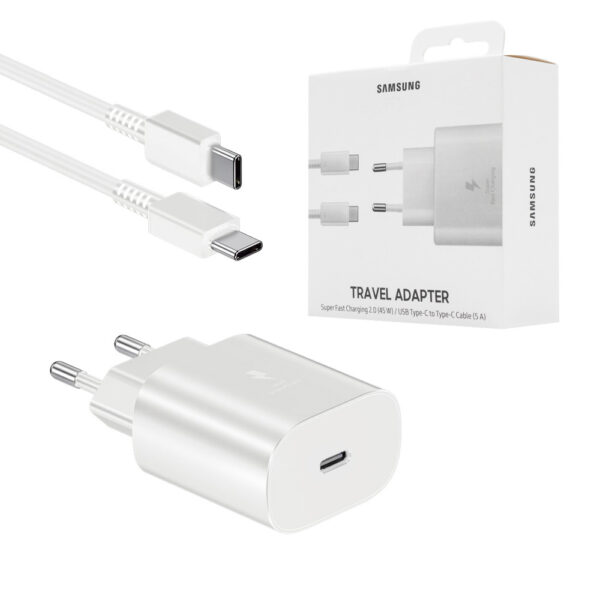 samsung ładowarka sieciowa typ-c 3a ep-ta845 45w biały retail box