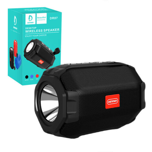 głośnik bluetooth speaker denmen 3w czarny tf bt 5.0 rozmowy dr07