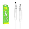 denmen kabel jack 3.5 cala - jack 3.5 cala 1m biały dx01w