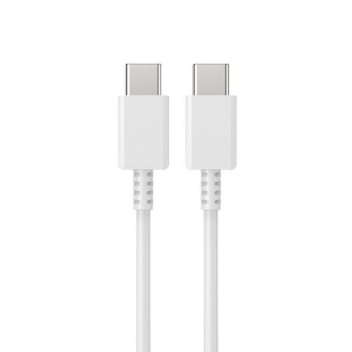 economy kabel usb pd typ-c - typ-c 3a 60w 1m power delivery pd biały