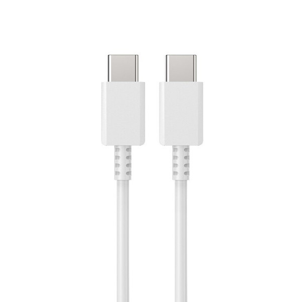 economy kabel usb pd typ-c - typ-c 3a 60w 1m power delivery pd biały