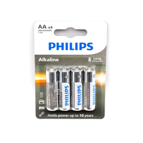 bateria philips aa lr6 blister 4szt baterie entry alkaline phil-lr6a4b/10