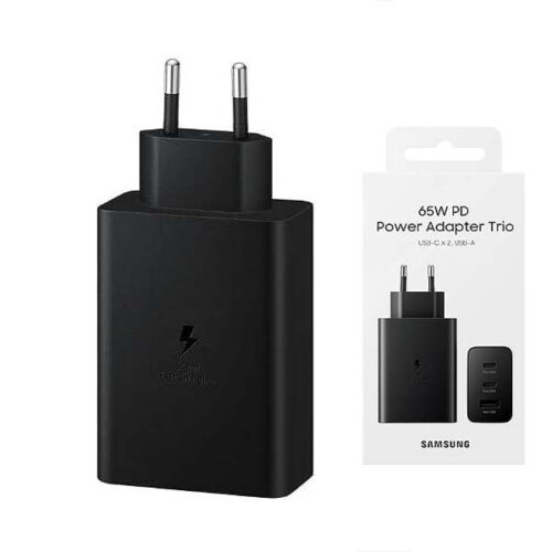 samsung ładowarka sieciowa pd 2xusb-c 1xusb ep-t6530nbegeu 65w czarny box