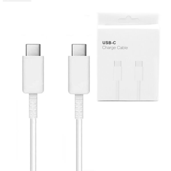 ecobox kabel usb pd typ-c do typ-c 5a 100w 1m biały usb3.0