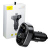 baseus transmiter fm bluetooth 4.2 mp3 + ładowarka samochodowa 2x usb 3.4a zestaw głośnomówiący microsd ccmt000301
