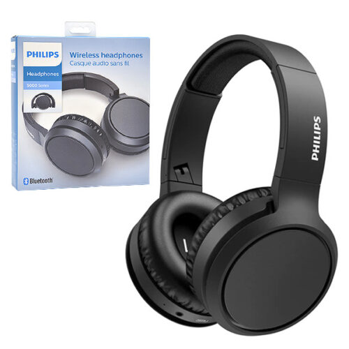 słuchawki nauszne bezprzewodowe bluetooth philips czarne phil-tah5205bk/00