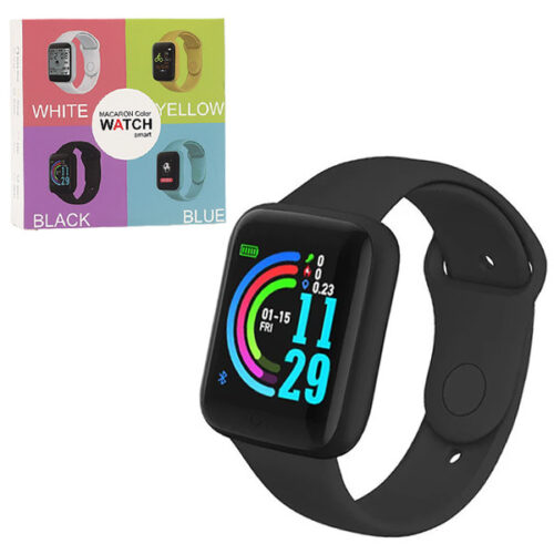 zegarek smartwatch macaron czarny pl menu / aplikacja