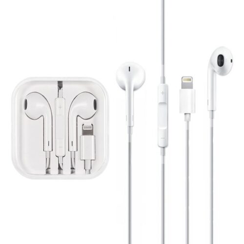ecobox słuchawki uniwersalne lightning białe iphone