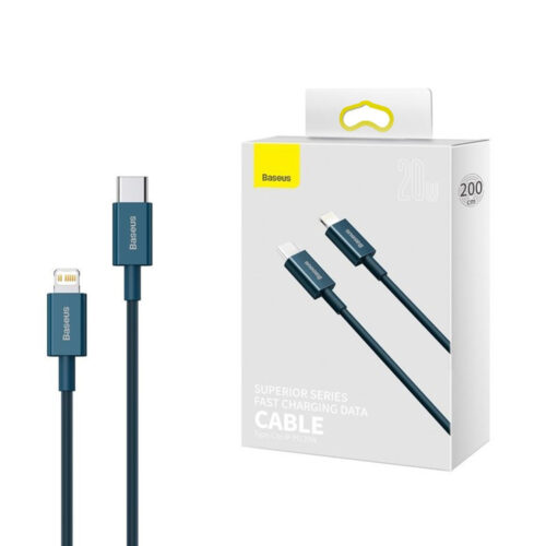 baseus kabel usb-c lightning do iphone power delivery 20w 2m catlys-c03