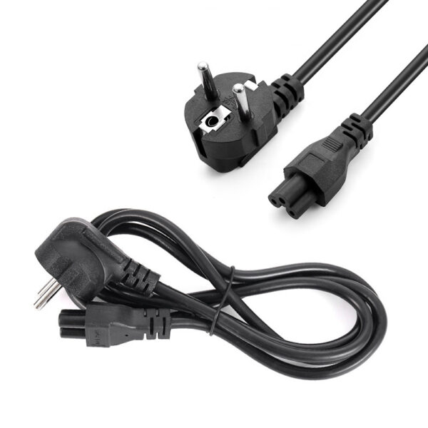 kabel zasilający sieciowy do laptopa - koniczynka 500w 1.5m