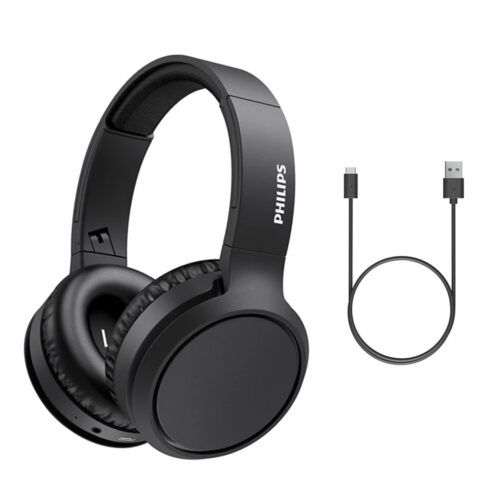 philips nauszne słuchawki bezprzewodowe 5000 series czarny tah5209bk/00
