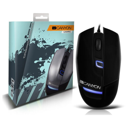 mysz optyczna przewodowa gaming czarna canyon cns-sgm4b