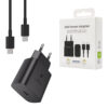 samsung ładowarka sieciowa typ-c pd gan ep-t2510xbe 25w czarny 3a + kabel typ-c typ-c pd