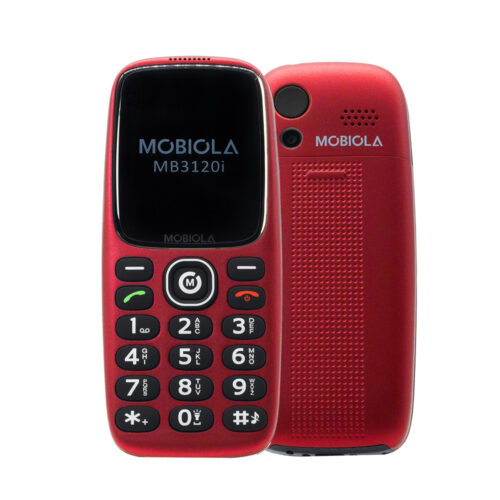 telefon gsm mobiola dla seniora mb3120i 2g czerwony