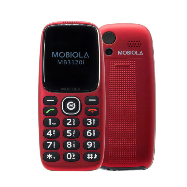 telefon gsm mobiola dla seniora mb3120i 2g czerwony