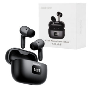 blackview słuchawka bluetooth airbuds 12 tws bt 5.4 lcd biały 400mah