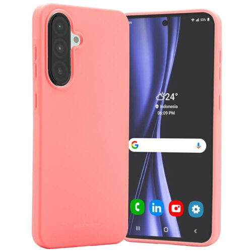 mercury nakładka case do samsung galaxy a56 5g soft feeling różowy