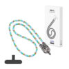 ecobox kabel 240w typ-c do typ-c smycz na szyje tęcza biała