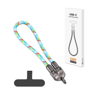 denmen kabel usb wzmacniany oplot micr czerwony 1m d02v