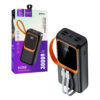 power bank denmen bateria awaryjna czarny dp31 30000mah usb + typ-c