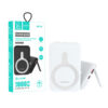 denmen power bank dp18 + ładowarka bezprzew 15w magsafe biały 10000 mah dp18