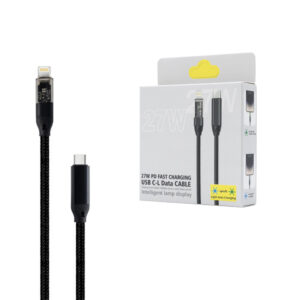 denmen kabel usb wzmacniany oplot micr czerwony 1m d02v