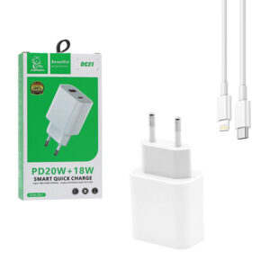 ładowarka sieciowa 2a + kabel iphone zielona somostel 2100ma 2xusb dual sms-a53