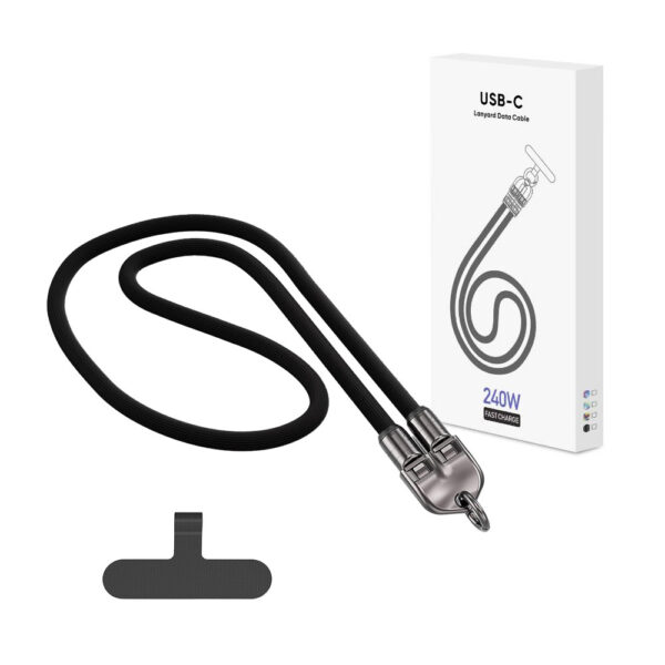 ecobox kabel 240w typ-c do typ-c smycz na szyje