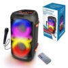 esperanza głośnik bt fm led rgb karaoke singer