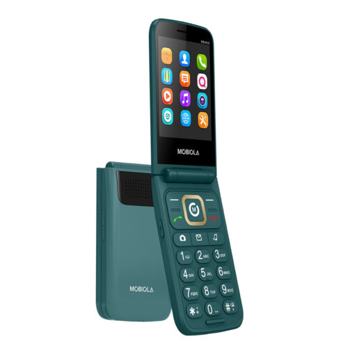 telefon gsm mobiola klapką zielony tlefon dla seniora mb4600 4g