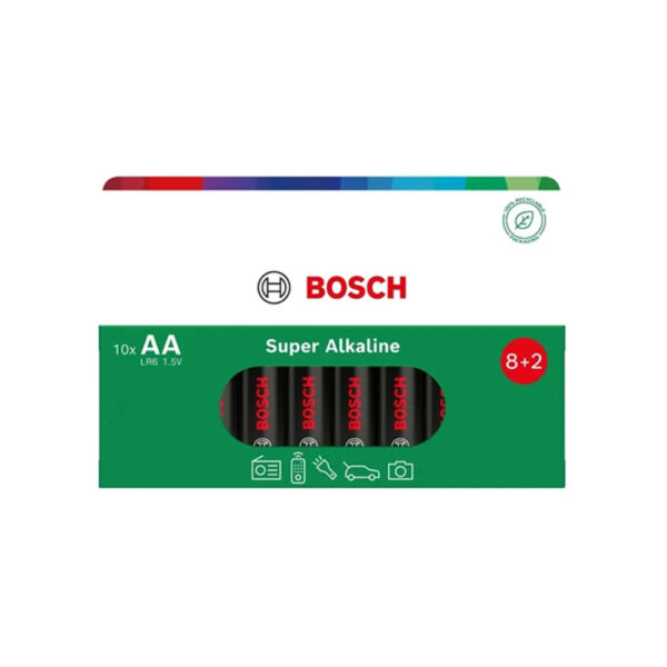 bateria bosch 10szt aa super alkaline lr6sa10b/00