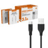 somostel kabel usb - typ-c 3.1a 30w 1m quick charge qc3.0 czarny powerline sms-bt09
