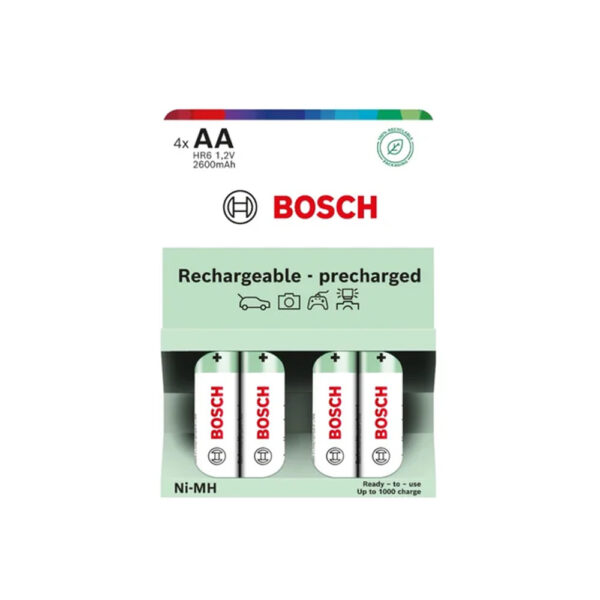 akumulator wstępnie naładowany bosch 4szt aa hr6b4p2600/00 2600mah