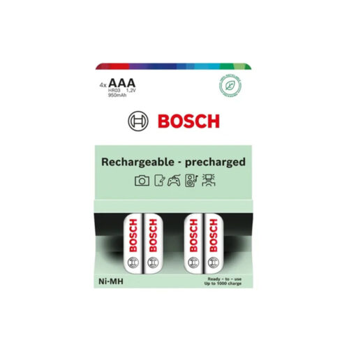 akumulator wstępnie naładowany bosch 4szt aaa hr03b4p950/00 950mah