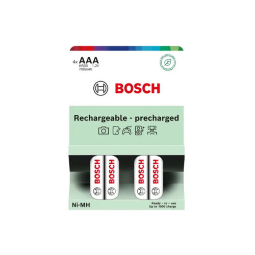 akumulator wstępnie naładowany bosch 4szt aaa hr03b4p700/00 700mah
