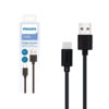 philips kabel usb do typ-c czarny 1,2m 4ft dlc3104a/00