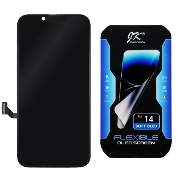 moduł wyświetlacz lcd iphone 14 jk soft ekran dotykowy dotyk box
