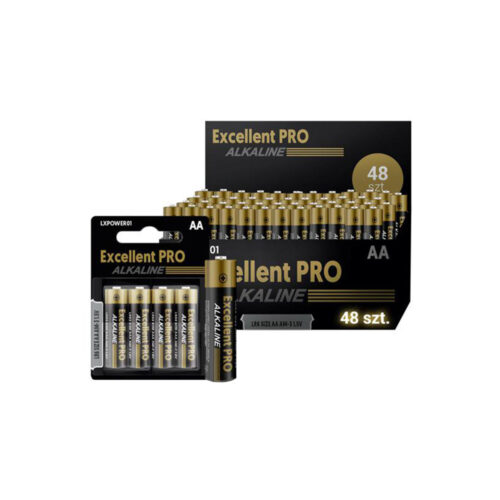 bateria alkaiczna lr6 aa excellent pro 1,5v op.48szt.