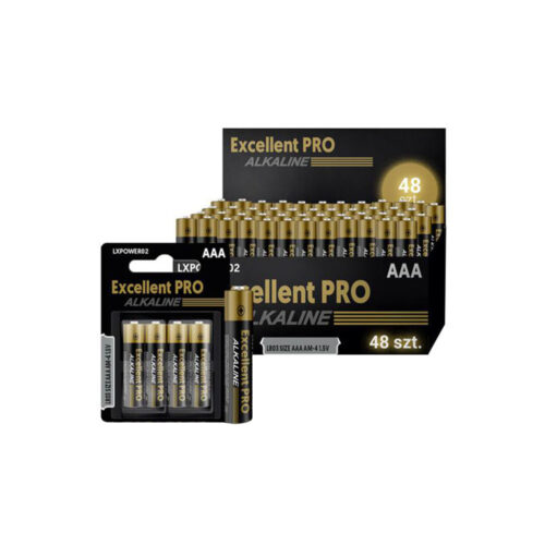 bateria alkaiczna excellent power lr03/aaa 1,5v op. 48szt.