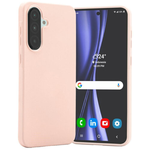 mercury nakładka case do samsung galaxy a56 5g soft feeling różowo-piaskowy