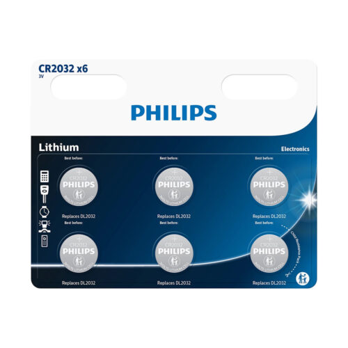bateria philips litowa blister 6 szt cr2032p6/01b lithium