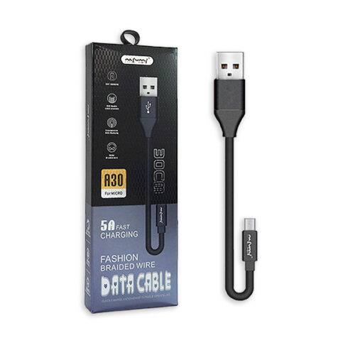 kabel usb micro 5a nafumi czarny 5000mah quick charger qc 3.0 30cm nfm-a30