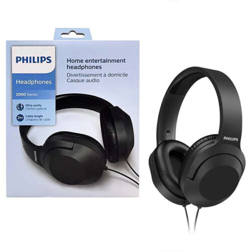 słuchawki nauszne przewodowe philips tah2005bk
