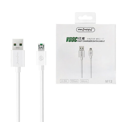 nafumi kabel usb micro biały 1m 4a nfm-m12