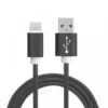 economy kabel usb typ-c nylon czarny qc2.0