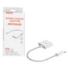 adapter hf iphone somostel biały sms-bz03 audio jack + zasilanie ver bt